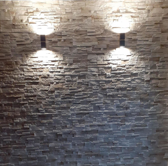 Applique lampada da parete cilindro nero oro 