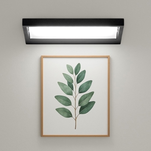 Piccola applique nero led 15w 3000k moderna table stilnovo