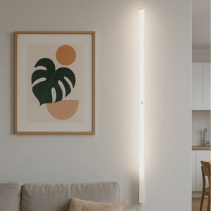 Xilema stilnovo applique led 25w 3000k moderna metallo bianco