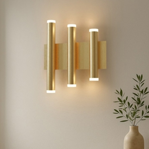 Applique oro led 36w 3000k design moderna da parete