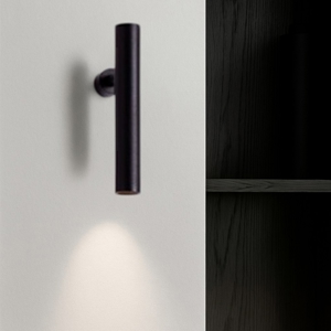 Applique da parete moderna led 3000k nera orientabile