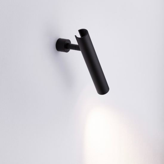Applique da parete moderna led 3000k nera orientabile