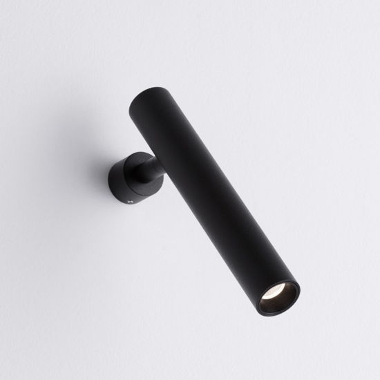 Applique da parete moderna led 3000k nera orientabile