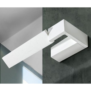 Applique bagni bianco per specchio orientabile 12w 3000k