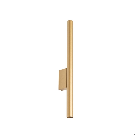 Applique da parete cilindro oro luce biemissione