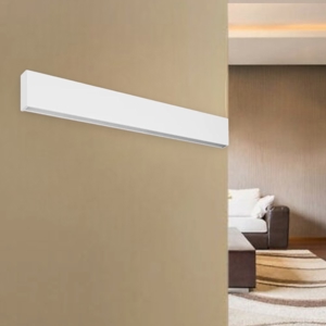 Applique led 28w 3000k bi emissione box w2 linea light bianco