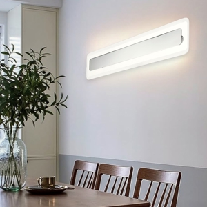 Applique linea light antille s cromo moderna led 28w 3000k