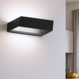 Isyluce applique led 18w 3000k nero design moderna per interni