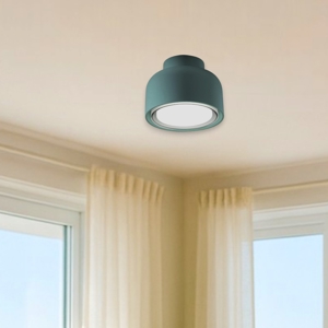 Applique lampada da parete moderna vivida bottone petrolio