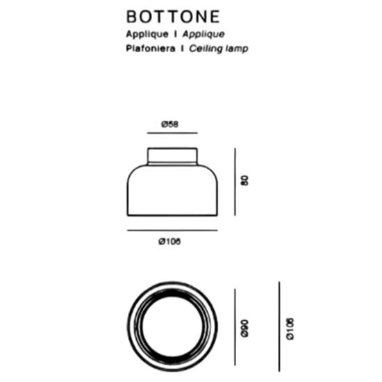 Applique lampada da parete moderna vivida bottone petrolio