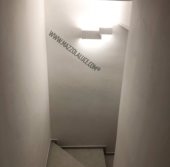 Applique di gesso moderna paro sforzin design bianca