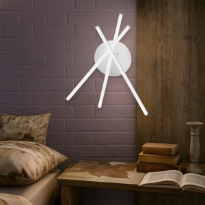 Applique led 3000k gea luce tullia bianca moderna