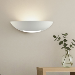 Applique di gesso ceramica per interni bianco 