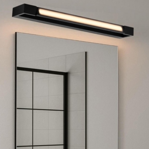 Applique nero orientabile per specchio da bagno led 17w 3000k