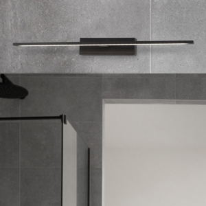 Applique da bagni nera per specchio 20w 3000k