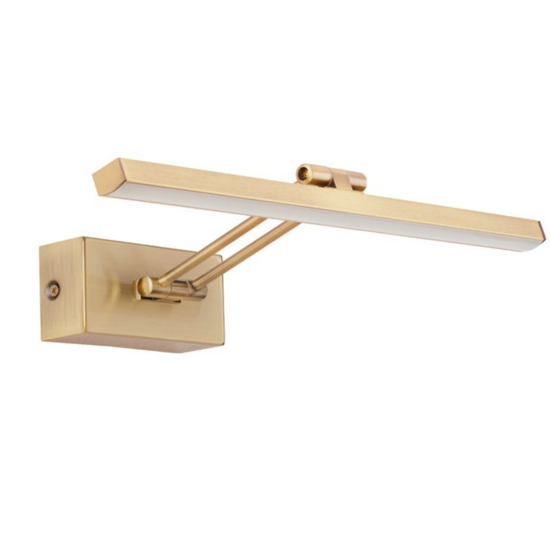 Applique per specchio bagno orientabile 12w 3000k oro