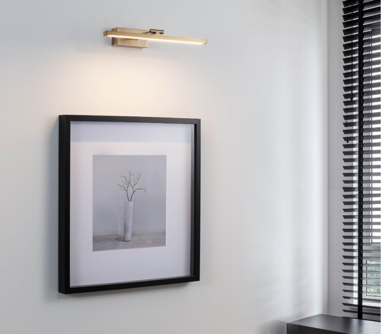 Applique per specchio bagno orientabile 12w 3000k oro