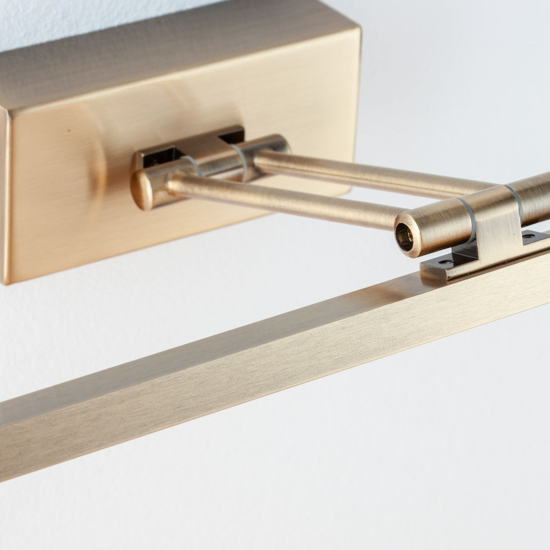 Applique per specchio bagno orientabile 12w 3000k oro