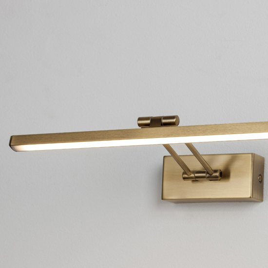 Applique per specchio bagno orientabile 12w 3000k oro