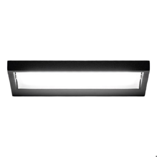 Applique led 38w nera stilnovo tablet design moderna per soggiorno