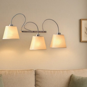 Lampada da parete applique paralumi in pergamena luci orientabili