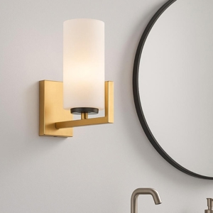 Applique da bagno elegante oro stile contemporaneo