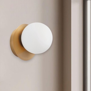 Pearl vivida applique led 4w 3000k oro rosa vetro bianco