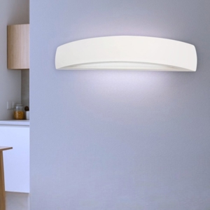 Ideal lux soda ap1 applique in gesso verniciabile 30cm