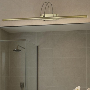Applique da bagno brunito bow ap d76 ideal lux led 8w 3000k