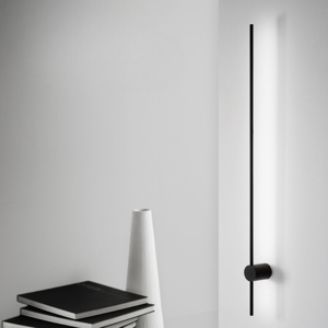 Applique essence ap2 20w 3000k nero ideal lux design moderna 124cm