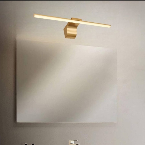 Applique oro per specchio da bagno led 4000k 