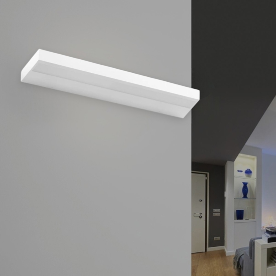 Applique da parete led 3000k bianca regolo linea light 61cm