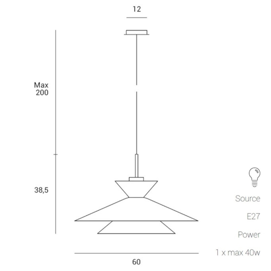 Lampadario celeste design per cucina sforzin miloox kim