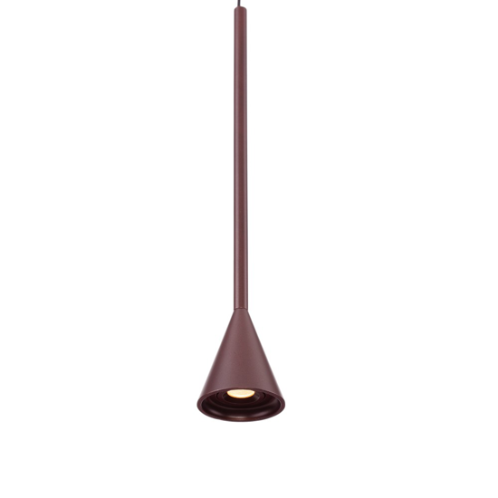 Lampada led 6w 3000k pendente a sospensione marrone moderna