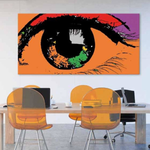 Quadro moderno occhio design 140x70 stampa su tela