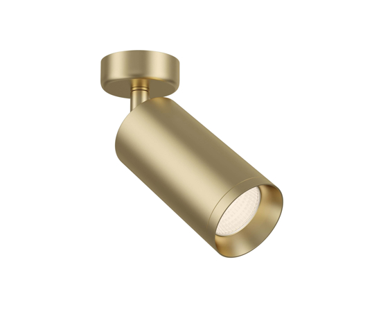 Faretto cilindro oro satinato da soffitto orientabile
