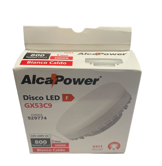 Lampadina led gx53 9w 3000k 800lm ottica 120° alca power fp
