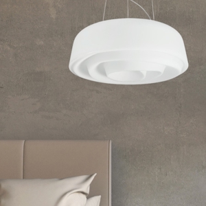 Lampadario rose per camera da letto bianco linea light