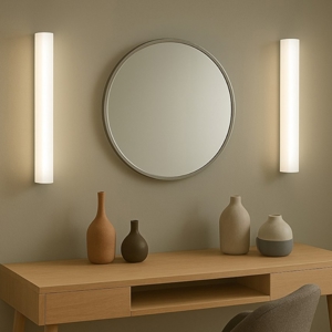 Applique linea light da specchio alluminio  kioo led 14w 3000k