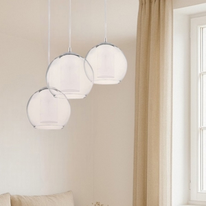 Lampadario per camera da letto sfere vetro a cascata