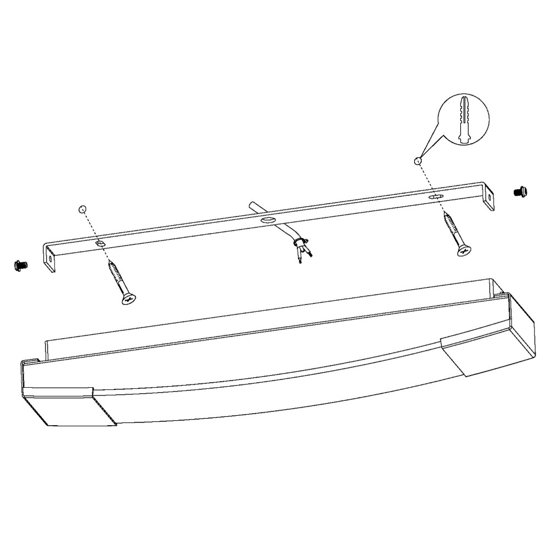 Applique per specchio per bagno 16w 4000k cromato