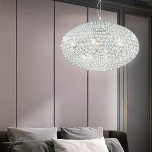 Lampadario di cristallo stanza da letto ideal lux orion sp8