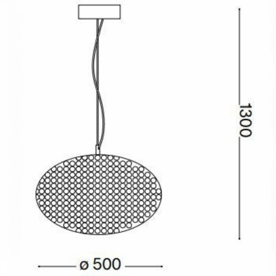 Lampadario di cristallo stanza da letto ideal lux orion sp8