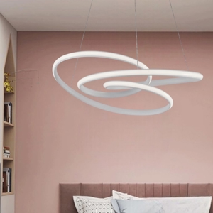 Lampadario design per camera da letto da letto bianco