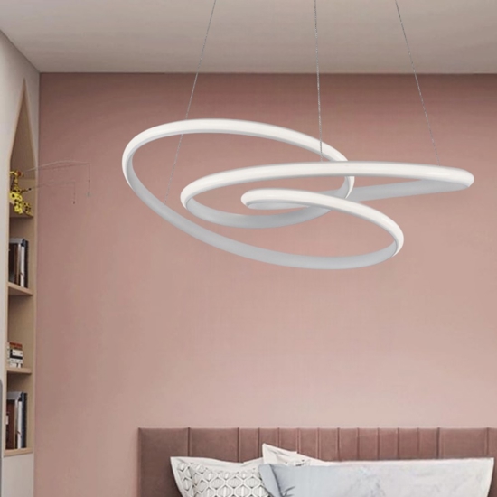 Lampadario design per camera da letto da letto bianco