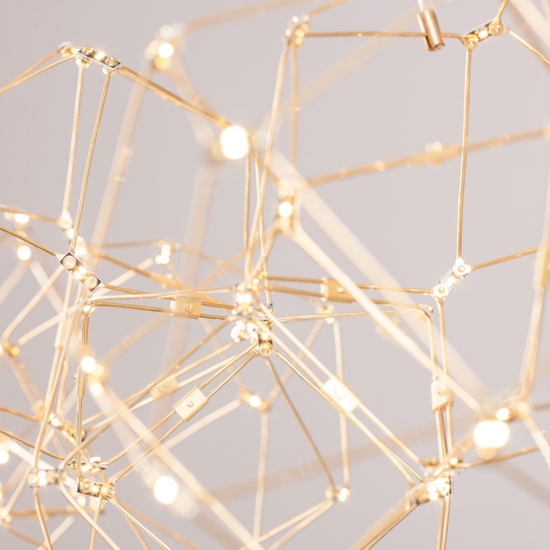 Lampadario costellazione oro moderno per soggiorno led 33w 3000k