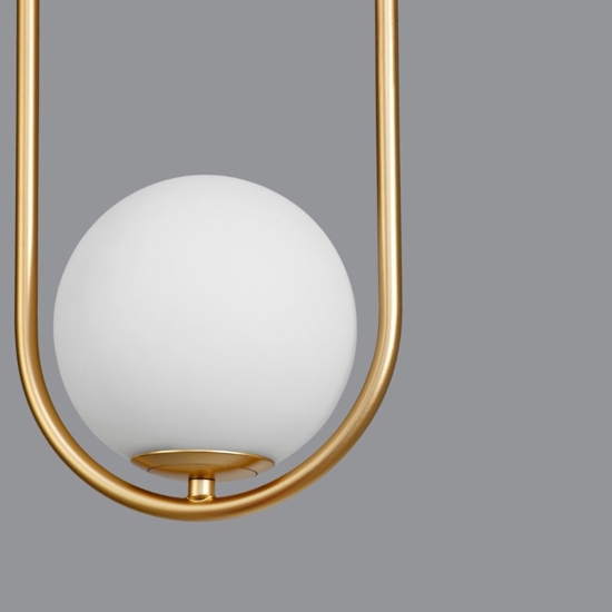 Lampadario pendente oro per comodini camera da letto