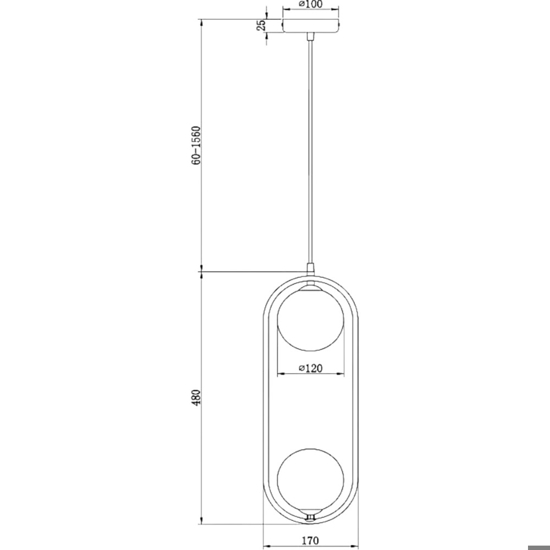 Maytoni lampadario nero pendente per comodino camera da letto