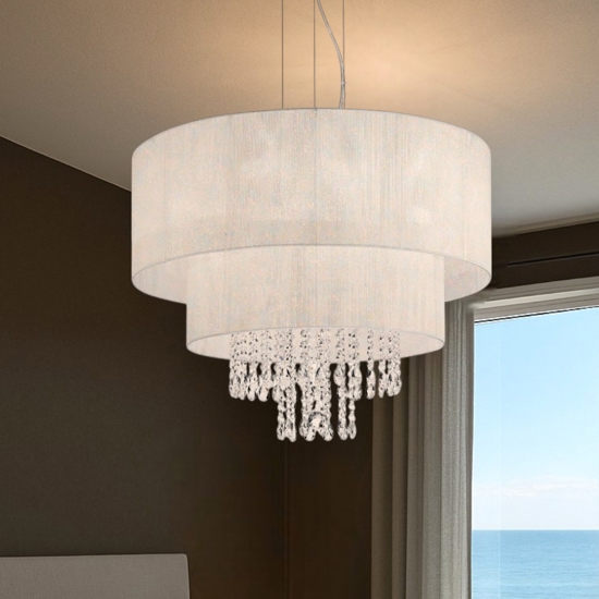 Opera sp4 lampadario stanza da letto 4 luci bianco ideal lux