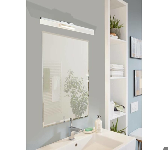 Applique per specchio da bagno 10w 3000k cromo